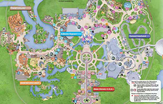 disney magic kingdom game park layout