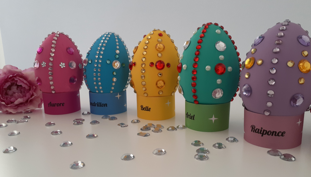 S’inspirer des princesses Disney, pour décorer des oeufs de Pâques