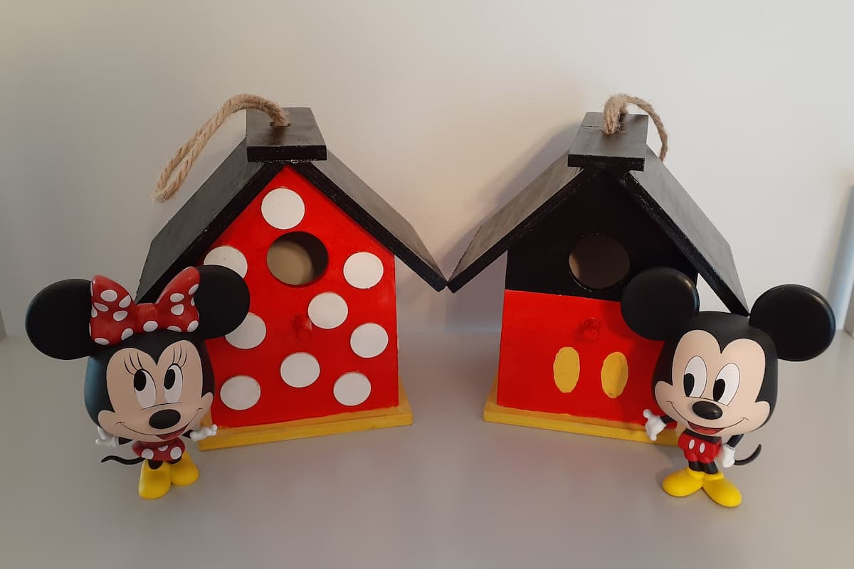 DIY – Cabanes à oiseaux de Mickey Mouse et Minnie