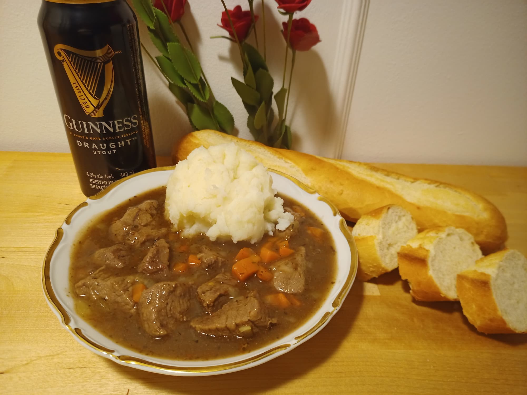 Recette du ragoût de boeuf à la Guinness du Rose & Crown Dining Room