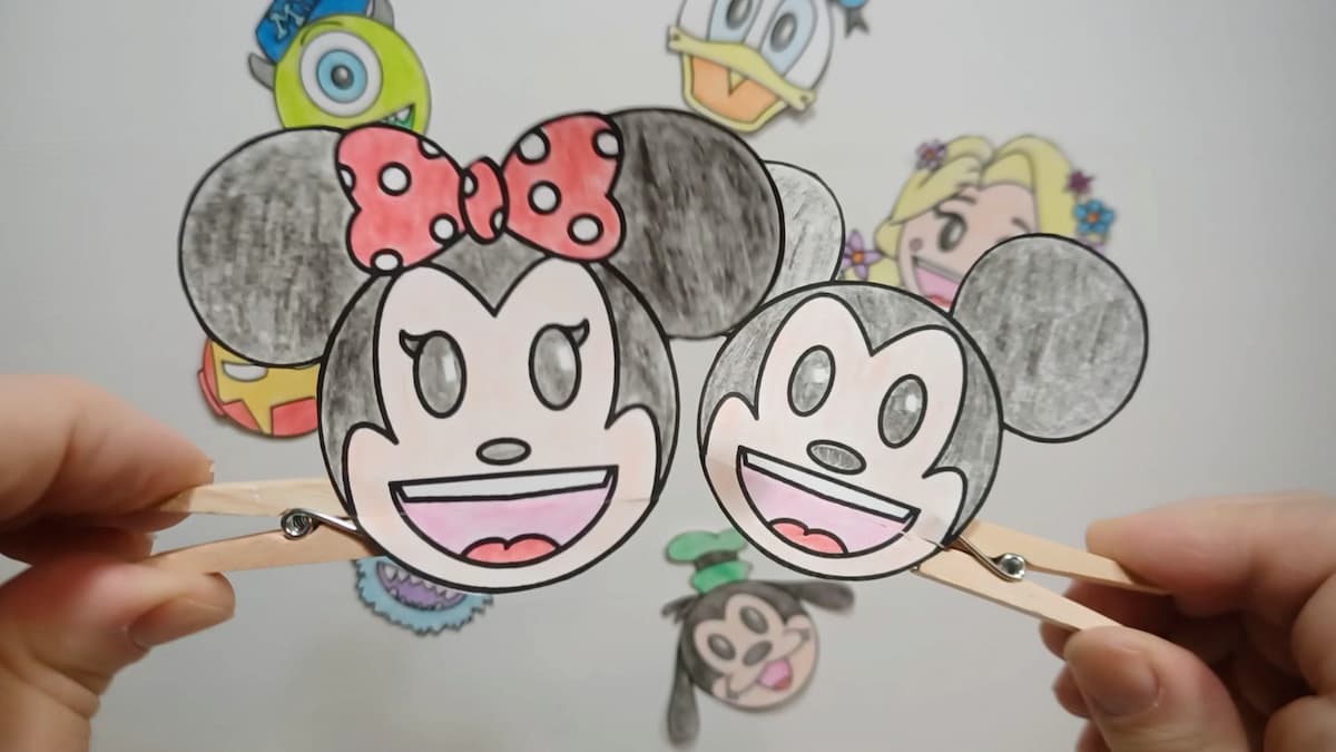Bricolage pour enfant : Créer des marionnettes Disney avec des pinces à linge