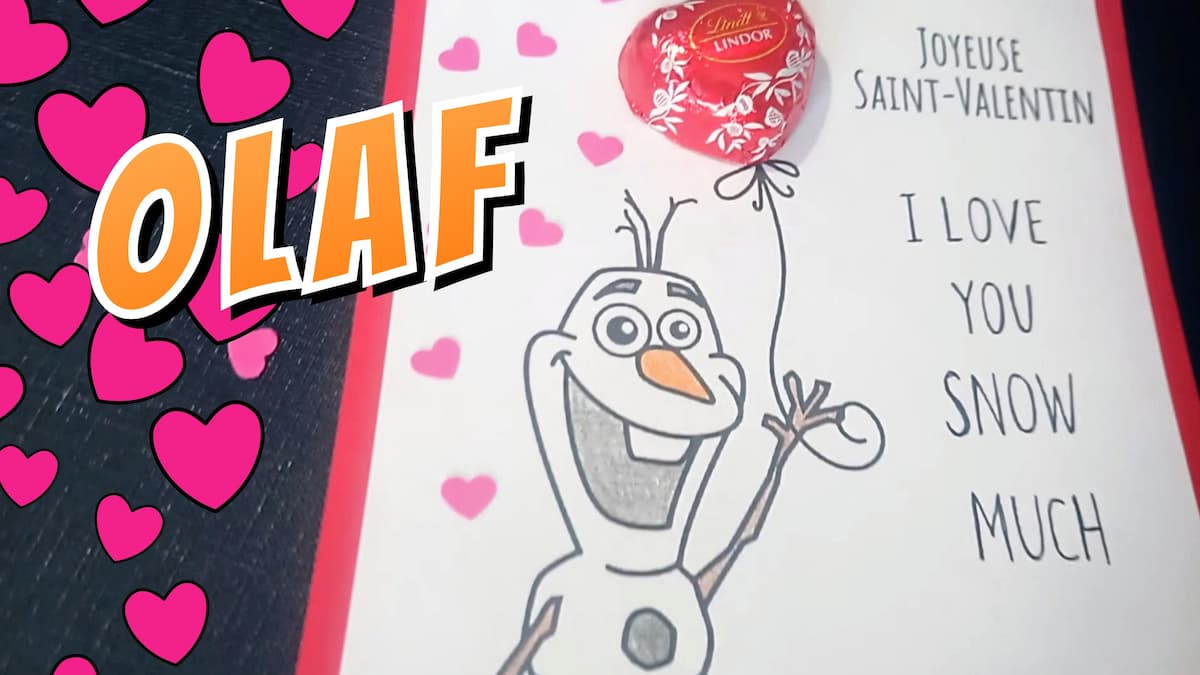 Créer une carte de Olaf pour la Saint-Valentin