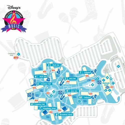 Hôtel Disney’s All-Star Music Resort – Le monde de Disney