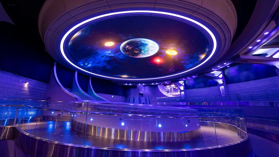 Premières images du Galaxarium dans l’attraction Guardians of the Galaxy: Cosmic Rewind