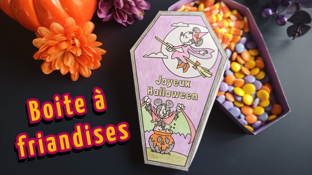 Bricolage Disney – Créer une boite de friandises pour Halloween