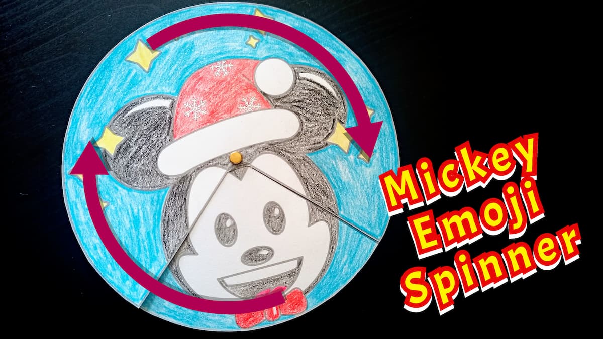 Bricolage : Emoji Spinner de Mickey Mouse sur le thème de Noël