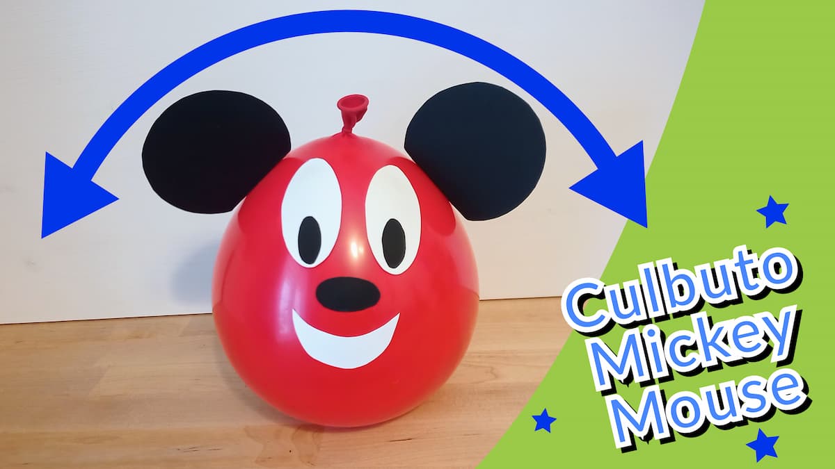 Un culbuto Mickey Mouse : Bricolage facile pour enfant