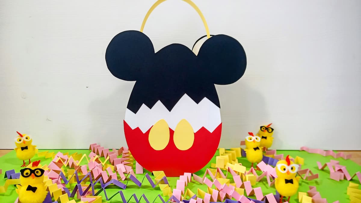 Idée de bricolage facile – Créer un panier de Pâques de Mickey Mouse