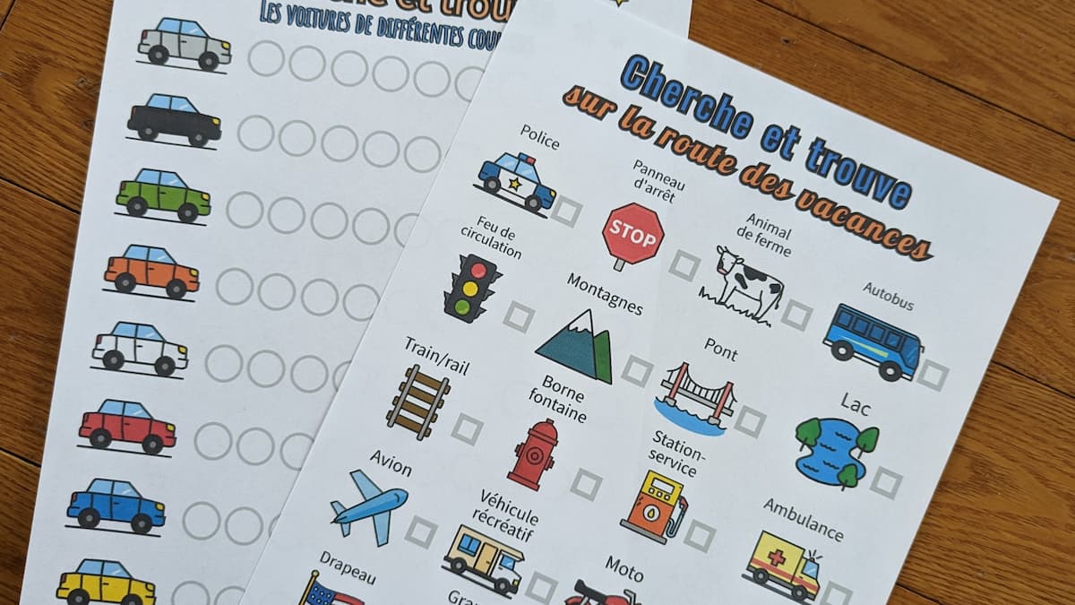 Jeux de cherche et trouve pour les enfants à faire sur la route des vacances