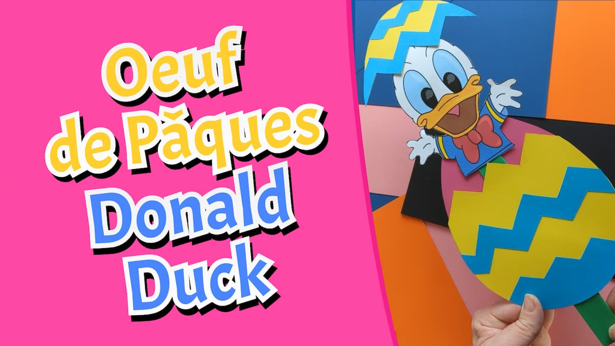 Bricolage facile : Créer Donald Duck qui sort d’un oeuf de Pâques