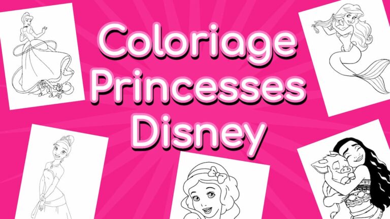 coloriages princesses disney – Le monde de Disney